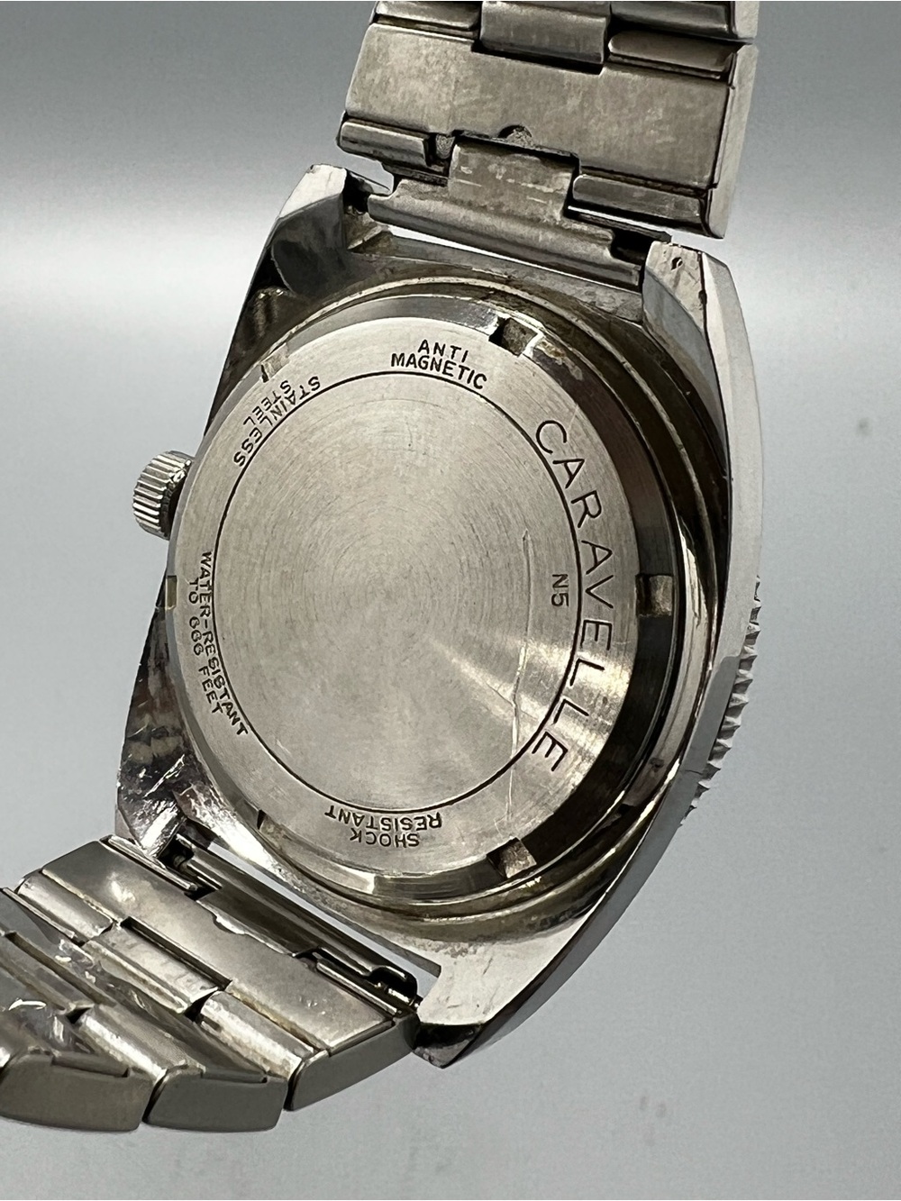 CARAVELLE Devil Diver 666 1970's era Stainless Steel Mans Watch - Picture 7 of 14